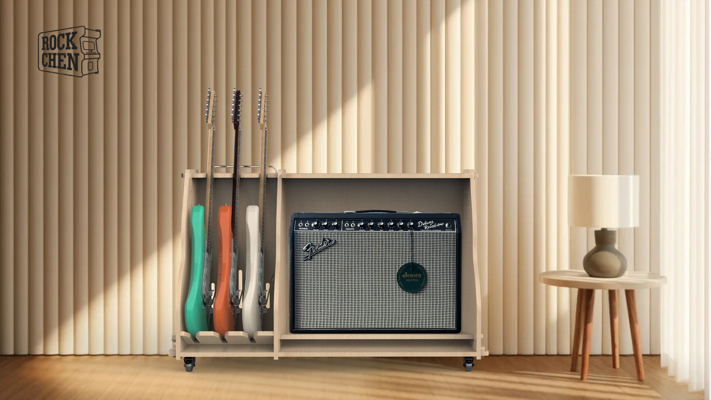 Guitar audio integrated bracket
