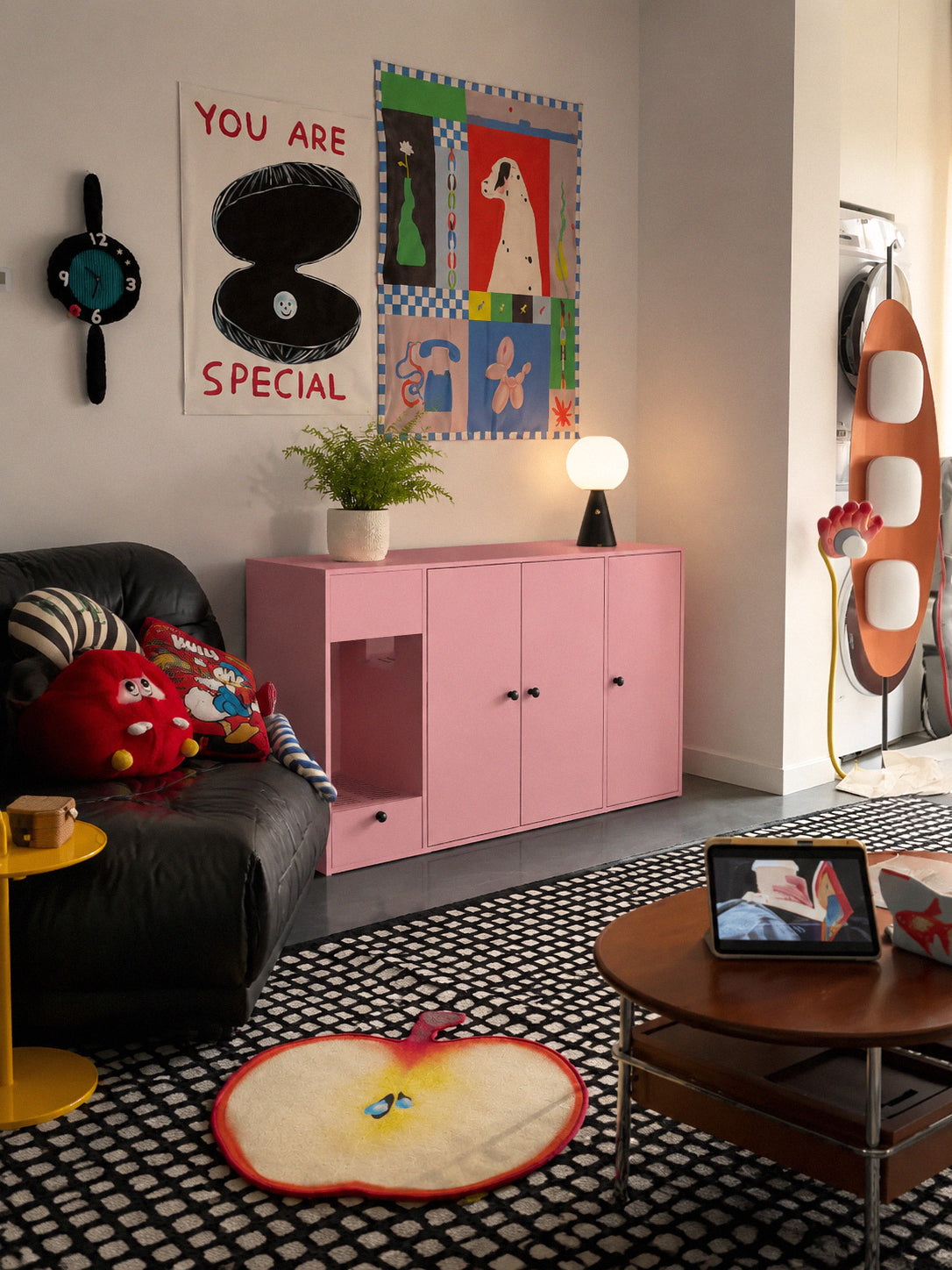 Powder black series sand control storage cat litter cabinet
